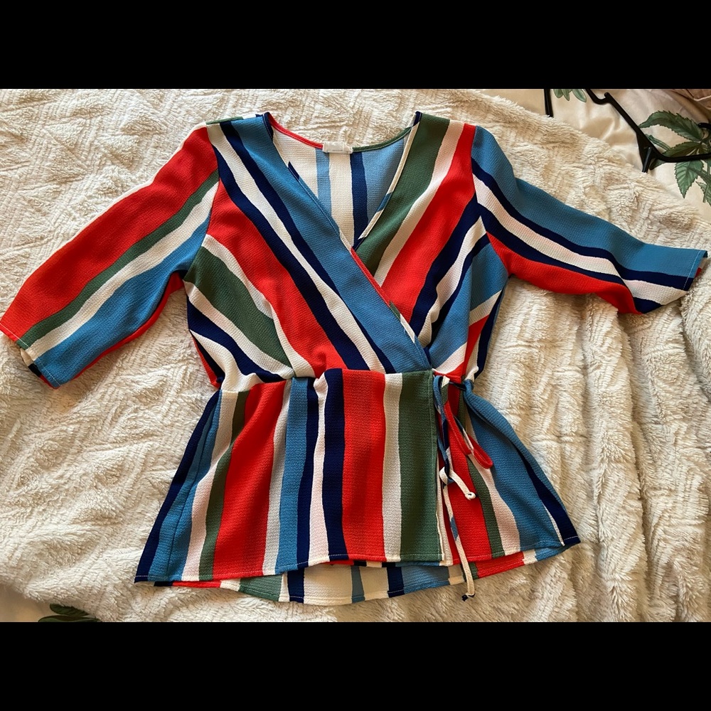 Sienna Sky Striped Blouse